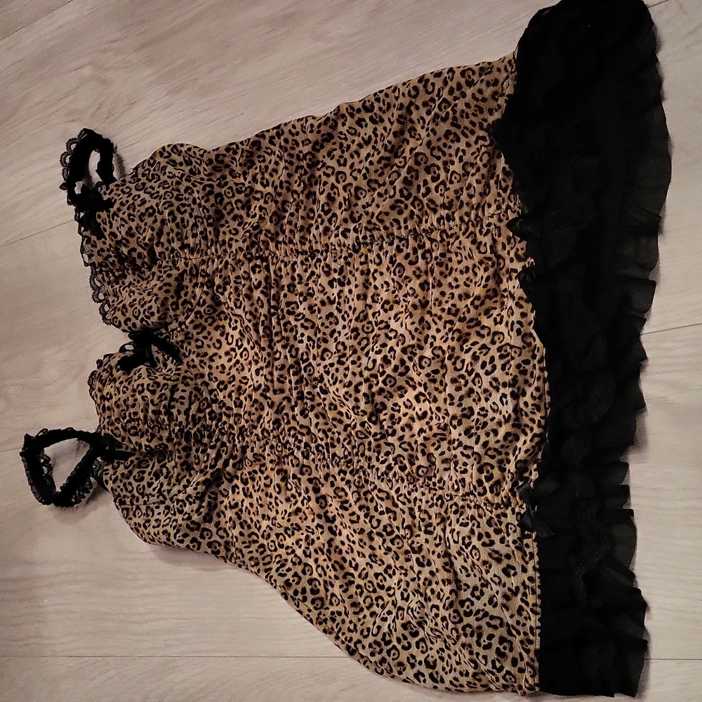 La senza large cheetah print babydoll